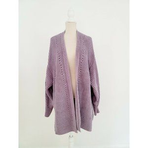 EUC Free People Nightingale Cardigan Light Purple Size S